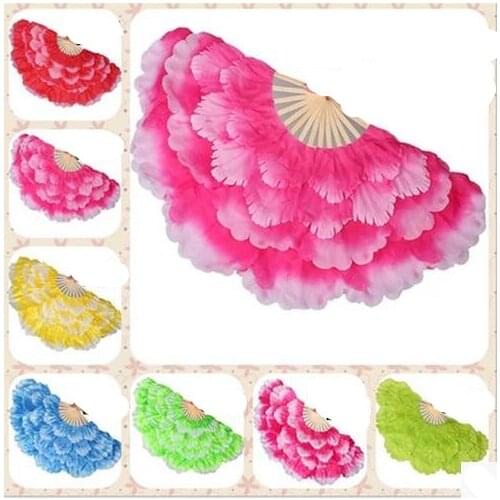 New dance fan peony flower fan big petal fan new dance fan dance group Gymnastics.wedding decoration