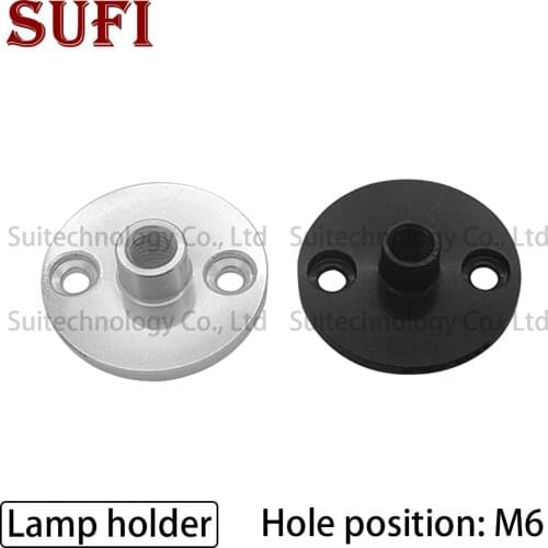 2pcs LED Hose Light Base Spotlight Base Jewelry Light Lamp Desk Lamp Base M6 Screw Hole for DIY Lamp Base Accessories