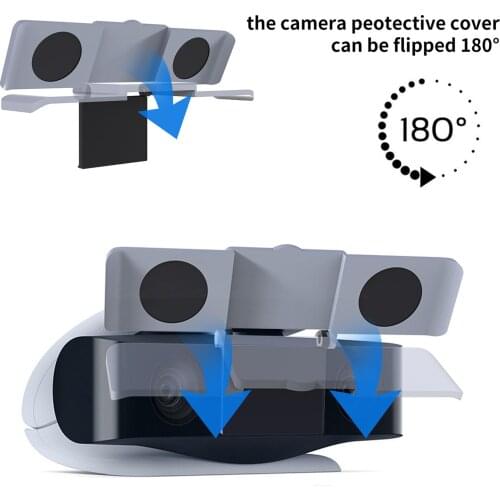 Dust Cover Camera Protector For PS5 HD Camera HD Camera PS5 Camera Protective Privacy Cover Dust Proof Dual Lens Shell Cover