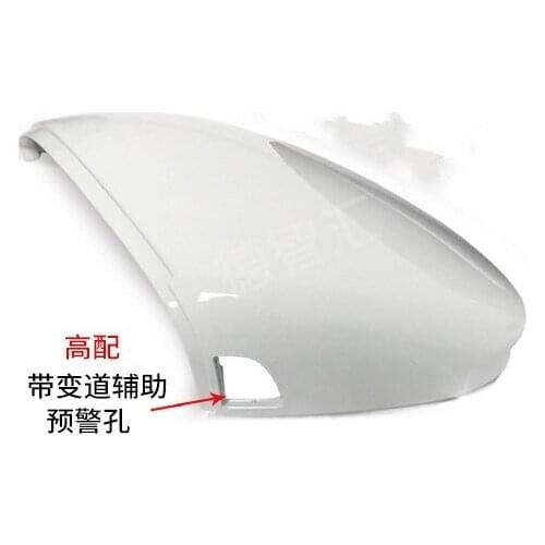 QDAEROHIVE Black For Golf 8 mk8 Mirror Cover Rear view Side Mirror Cap Housing Support Lane Change Side Assist Blind Spot assist