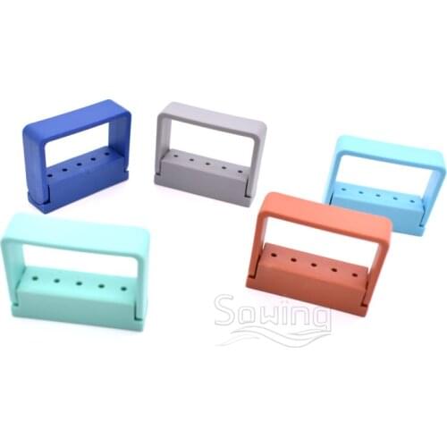 5 Holes High speed needle Dental FG Bur Holders Autoclavable Diamond Burs Block Sterilizable Fixed shelf