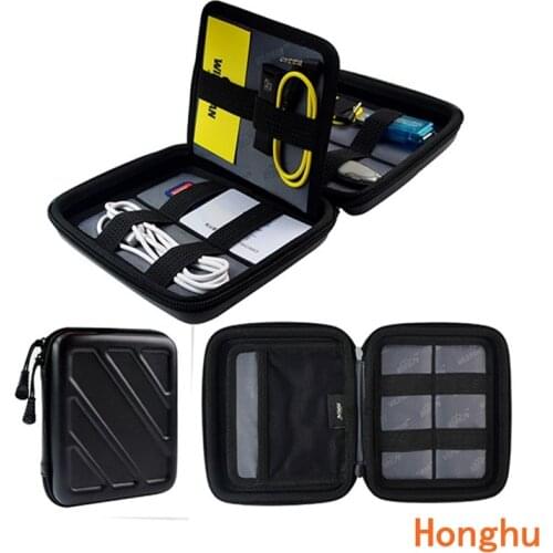 Storage Bag Case for Earphone EVA Headphone Case Container Cable Earbuds Storage Box Pouch Bag Holder Electronic Gadgets 165x150