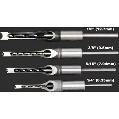 High Quality And Powerful Square Hole Drill Inch Long Woodworking Square Hole Square Machine Woodworking Drilling Tool