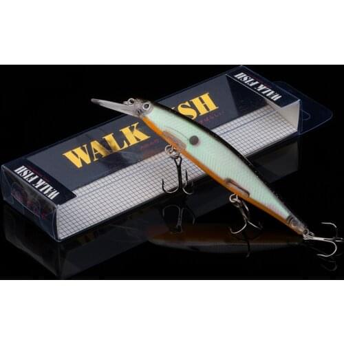 WALK FISH 1PCS Hot Modal Minnow Fishing Lure 125mm 12.7g Hard Bait Professional Wobblers Fishing Bass Pike Pesca Bait