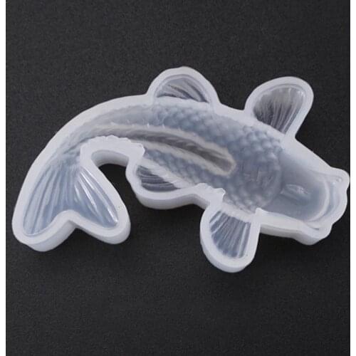 DIY 3D Koi Fish Carp Mold Plastic Jelly Handmade Sugarcraft Mold Cake Pudding Chocolate Mould Baking Tool