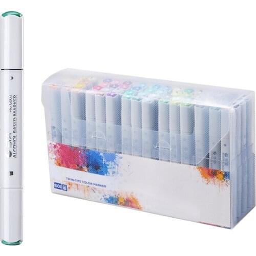 60 Colors Drawing Watercolor Brush Pens Set Soft Markers Pen For Sketch Animation Handwriting Paint Pen