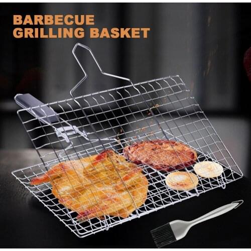 Non-Stick Grid Shape BBQ Mat Cooking Grilling Sheet Liner Fish Vegetable Kitchen Accessories Grill Smoker Mats Outdoor Baking
