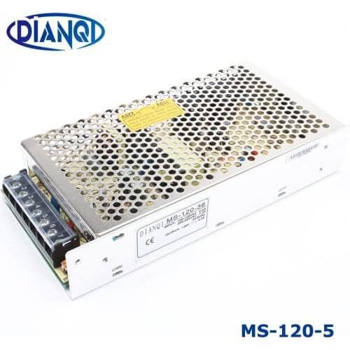 Power supply 120W 5v 24a mini size ac dc converter power supply unit mini size ms-120-5 5v variable dc voltage regulator