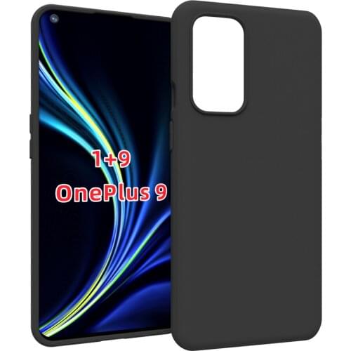 Black Matte Non-Slip Skid-proof Soft TPU Transparent Silicone Clear Case Cover for Oneplus 9 ( 1+9)