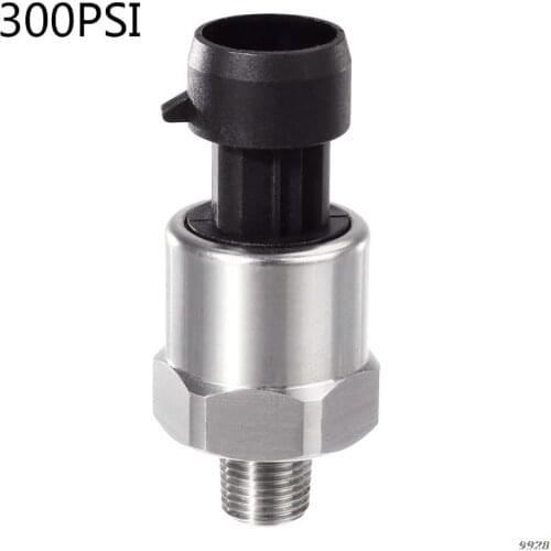 30/100/150/200/300/500/1000 PSI 5V 1/8NPT Pressure Transducer Transmitter Sensor Stainless Steel Oil Air Water