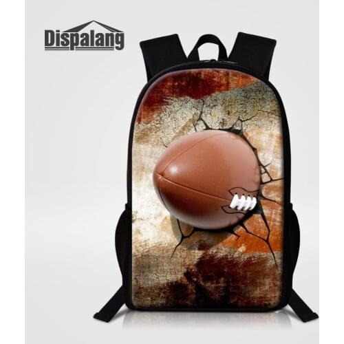 Dispalang Children School Bags For Girls Boys Football Printing Men Women Backpack In Primary School Backpacks Mochila Infantil