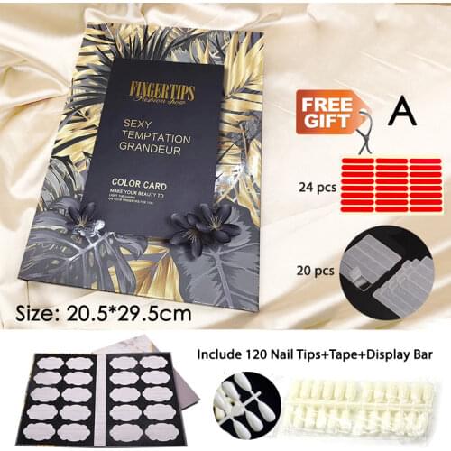 Nail Colors Nail Tips Display Book Nail Art Showing Shelf Gel Polish Manicure Color Card Chart Painting Display Board Luxury New