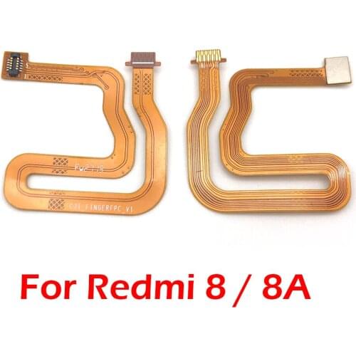 For Xiaomi Redmi 8 8A 7 Note 7 / Mi Play Home Button Fingerprint Touch Id Sensor Connector Flex Cable For Redmi 8 8A