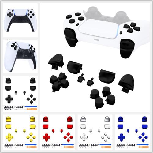D-pad R1 L1 R2 L2 Triggers Share Options Face Buttons Repair Kits with Tool for DualSense 5 PS5 Controller