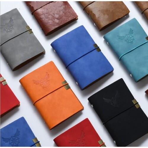 New Retro Pu Leather Diary Replaceable Stationery Notebook Vintage Handmade Travel Journal Birthday Gift A6 Notepad Planner