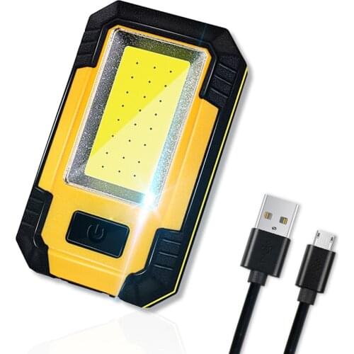 USB Rechargeable COB Work Light Portable Hook Magnetic Flashlight Waterproof Inspection Lamp with camping Torch Power Bank