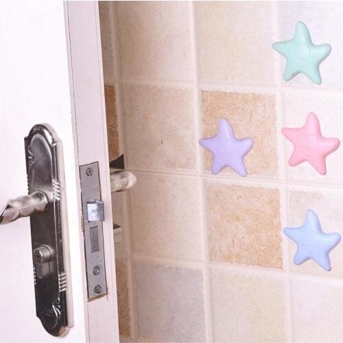 4Pcs Baby Safety Door Care Tool Door Knob Silencer Crash Pad Wall Protector Silicone Door Stopper Anti Collision Stop Products