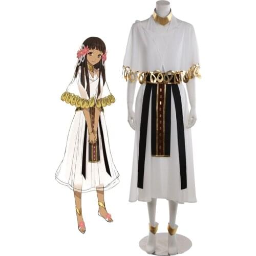Fate/Prototype Fragments of Sky Silver Nefertari Cosplay Costume Custom Made