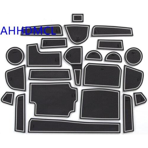 Car Door Gate Slot Mats Cup Armrest Storage Pad For B.W.M. 5 Series 2018 2019