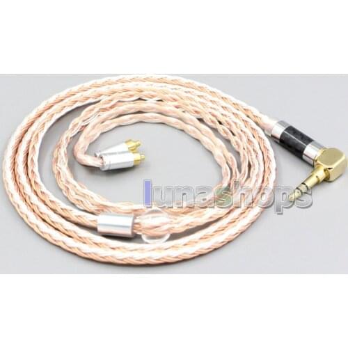 LN006716 3.5mm 2.5mm 4.4mm XLR Balanced 16 Core Silver Plated OCC Mixed Earphone Cable For Dunu dn-2002
