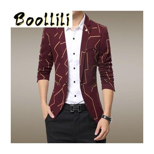 Blazer Men Autumn 2020 Korean Slim Fit Suit Fashion Stripe Single Button Plus Size M-3XL Mens Blazer Casual Mens Jacket