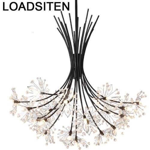 Light Pendant Hang European Crystal Home Deco Techo Moderna Lampara Colgante Lustre E Pendente Para Sala De Jantar Hanging Lamp