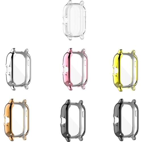 Full Screen Protective Case For -Huami -Amazfit GTS 2/2e Cover Plating TPU Frame