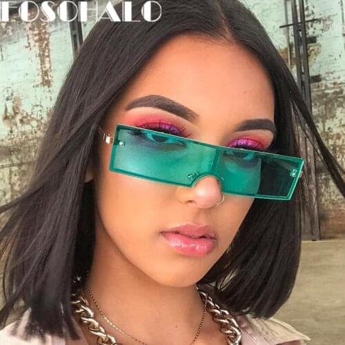 Black Steampunk Rectangle Sunglasses Trendy Women Brand Designer Sunglasses Retro Punk Sun Glasses Vintage Men Lady Shades UV400