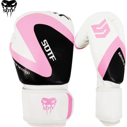 SUOTF Black Snake mouth Sports Leather Tiger Muay Thai boxing pads fight Women/Men sanda