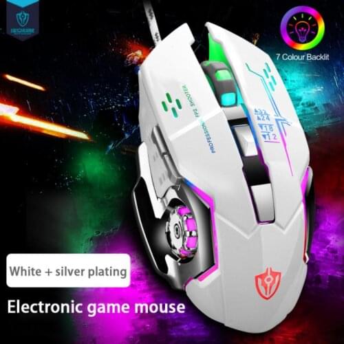 Gaming Mouse Gamer Wired Mice 6 Button Luminous E-sports Mechanical Macro Programming USB Mouse For Computer PC Laptop Gifts