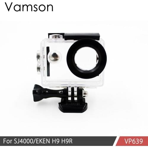Vamson EKEN H9R WIFI Camera Case For SJ4000 For SJCAM 40M Diving Waterproof Housing Case Accessories