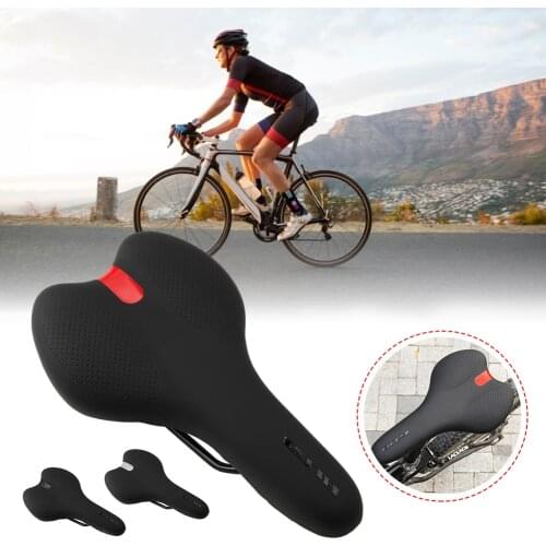 Bike Saddle Comfortable Bike Seat Bicycle Saddle Memory Foam Padded Soft Bike Cushion For Indoor/Outdoor Bikes Dropshipping