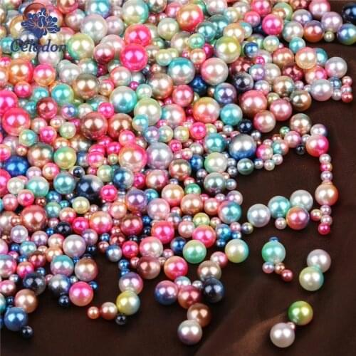 High Quality Approx 100pcs/lot 8mm Colorful Plastic ABS No Hole ABS Pearl Loose Round Beads For Jewelry Findings Jewelry Making