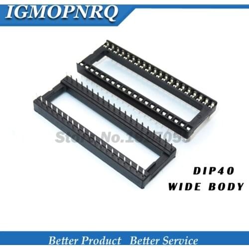 10pcs DIP-40 40pin wide body socket DIP40 IC socket adapter welding type wide body socket