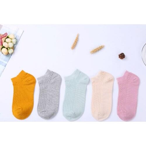 5 pairs four seasons womens hosiery double needle socks new foahion women cotton socks 35-40