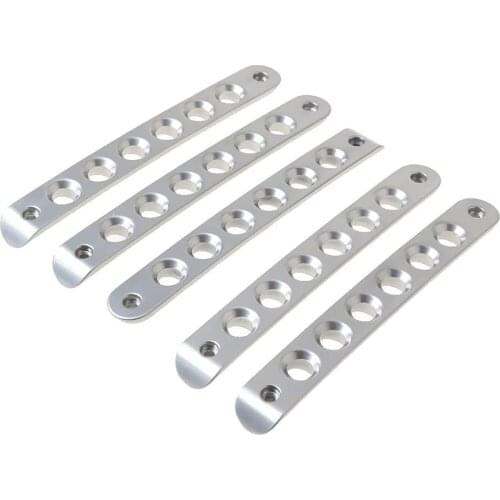 5 Pieces Exterior Door Handle Cover For 07-17 Jeep Wrangler JK - Silver, 228 * 198 * 40mm