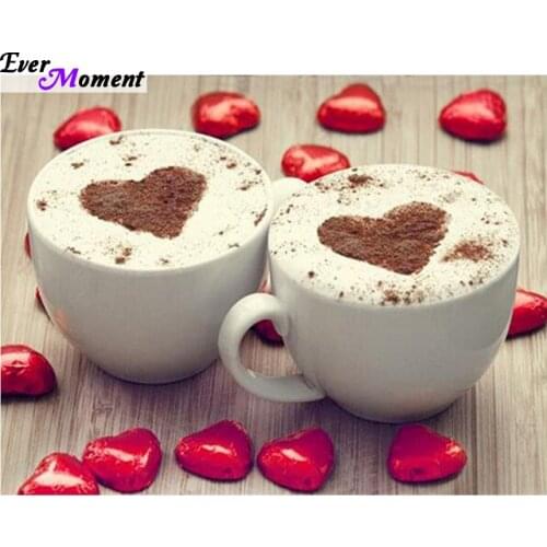 Diamond embroidery coffee cup needlework diamond mosaic pictures of rhinestones hobbies patchwork accessories Christmas ASF352