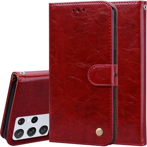 Leather Wallet Flip Case For Samsung Galaxy J4 J6 A6 A8 Plus A7 2018 A3 Note 8 9 S 10 Lite S10 S10e Plus S20 Fe S21 Ultra Cover