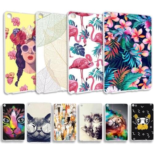 Case For Samsung Galaxy Tab A 8.0 2019 Tablet Case SM-T290 SM-T295 8.0 inch Cartoon Soft Painted Silicone Cute Shockproof Shell