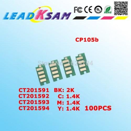 100pcs CP105b chip compatible for Xerox105 DocuPrint CP105b/CP205/CM205b CT201591/CT201592/CT201593/CT201594 Chip