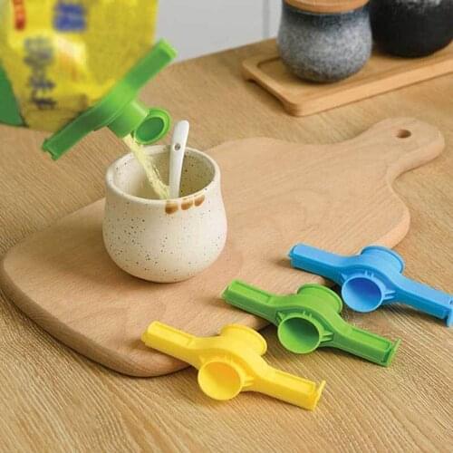 Food Bag Clip Snack Flour Milk Powder Bag Sealing Clip with Cap Type Spray Nozzle Food Fresh Sealer Clip Kitchen Supplies Tools