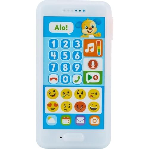 Fisher-Price Eğlen & Öğren Interactive Smart Phone (Turkish), The emojil, Voice Message saves, air Offers State of the FPR25