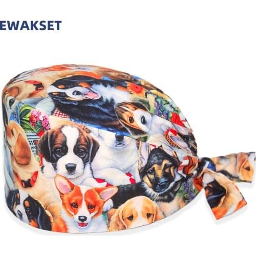 Best Nurse Hats with Sweatband Long Hair Hat Ponytail Holder Tie Back Hats for Women Men Unisex Scrub Cap Medical Accessories