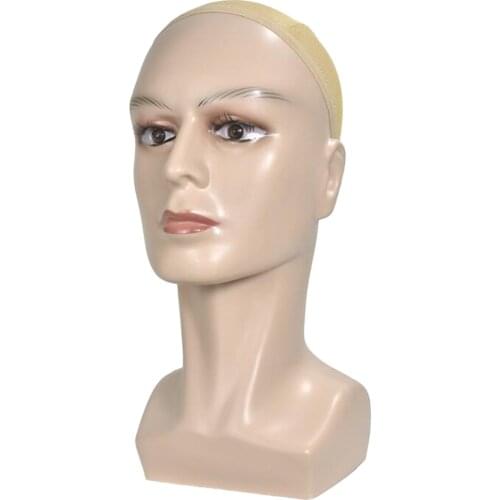 Mannequin Head for Wigs Making Display Styling Hairdressing Training Head 13.8 inch - Choose Colors