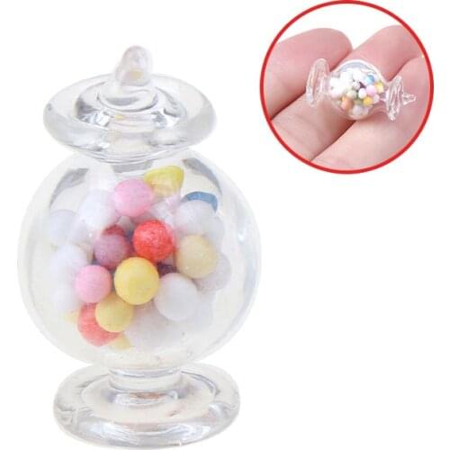 Hot sale 1:12 Dollhouse Miniature Mini Candy Bottles Dollhouse Kitchen Accessories