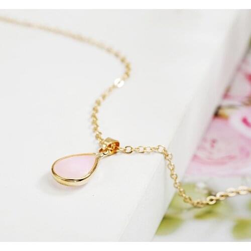 SN Double Heart Necklace for Women Simple Black Enamel Y-shape Chain Necklaces 925 Femme Sterling Silver Jewelry MM