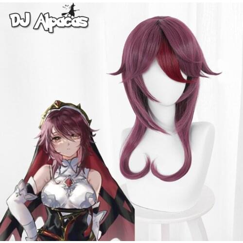 Game Genshin Impact Rosaria Cosplay Wig Cosplay Accessories Hair Anime Disfraz De Halloween Para Mujer Free Wig Cap