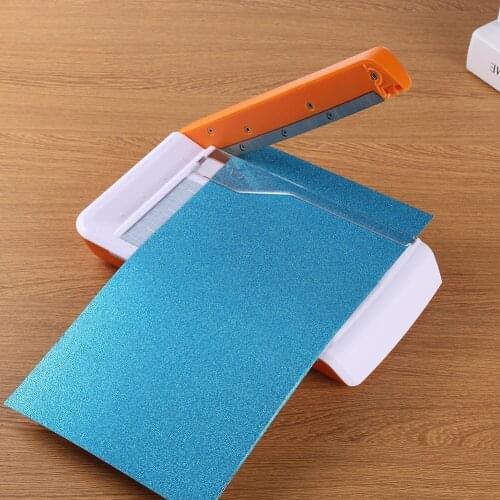 Plastic Paper Photo Trimmers Scoring Board Lightweight Cutting Machine with Line Design Craft Cutter Photo Scrapbook Blades Mach