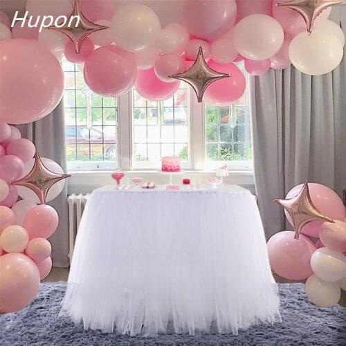 100*80cm Tutu Tulle Table Skirt Tulle Roll Tableware Cloth for Wedding Decoration Baby Birthday Party Table Skirting Home Decor