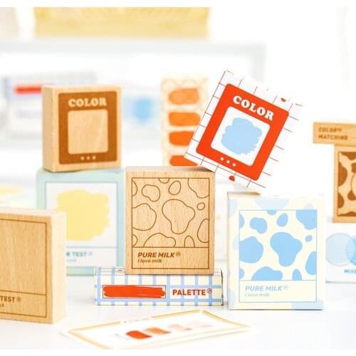 Vintage Palette Decoration Stamp Simple Hand Account DIY Rubber Stamps Scrapbooking Stationery DIY Craft Standard Stamp
